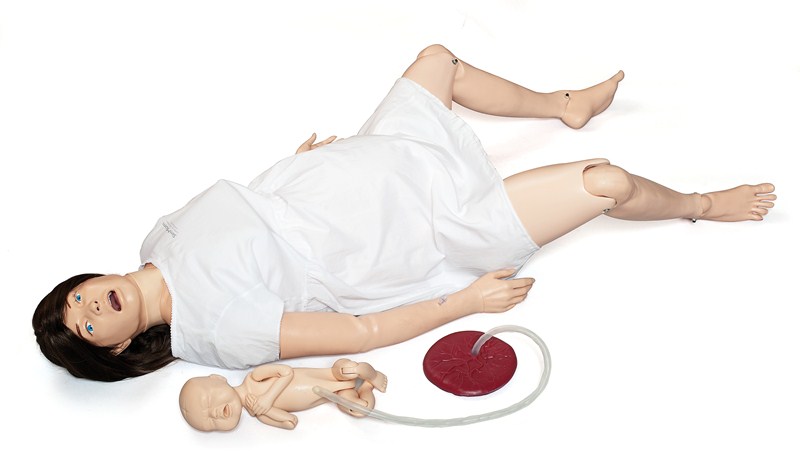 吉安SimMom全身互动型生产模拟人     妇产科手术生产分娩模型